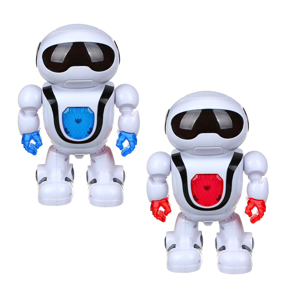 ИГРОЛЕНД Игрушка интерактивная в виде Танцующего робота, звук, свет, АБС, 13,2х10,5х21см, 2 дизайна, арт.№ 296-078