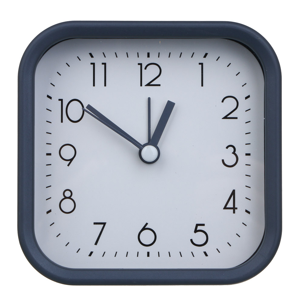 LADECOR CHRONO Будильник, 9,8x9,8x3,9 см, пластик, 1хАА, 2 дизайна, арт.№ 529-324