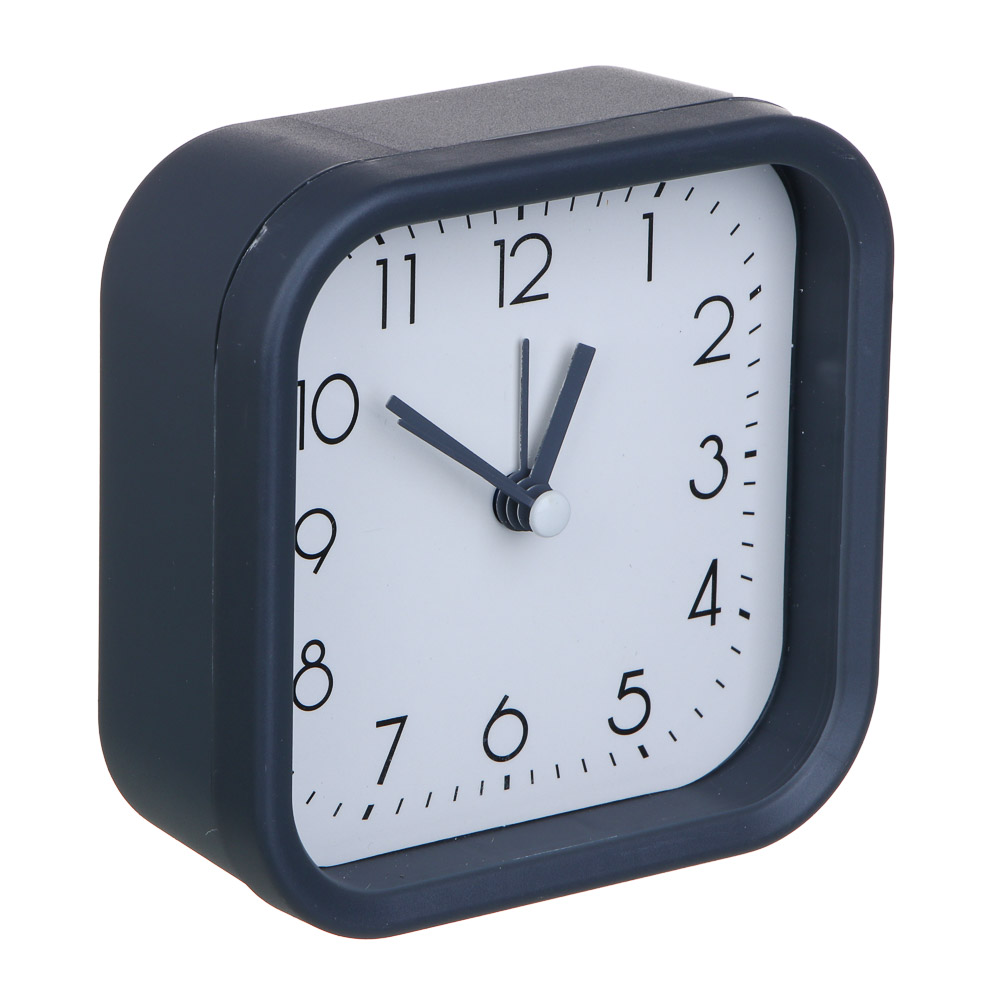 LADECOR CHRONO Будильник, 9,8x9,8x3,9 см, пластик, 1хАА, 2 дизайна, арт.№ 529-324
