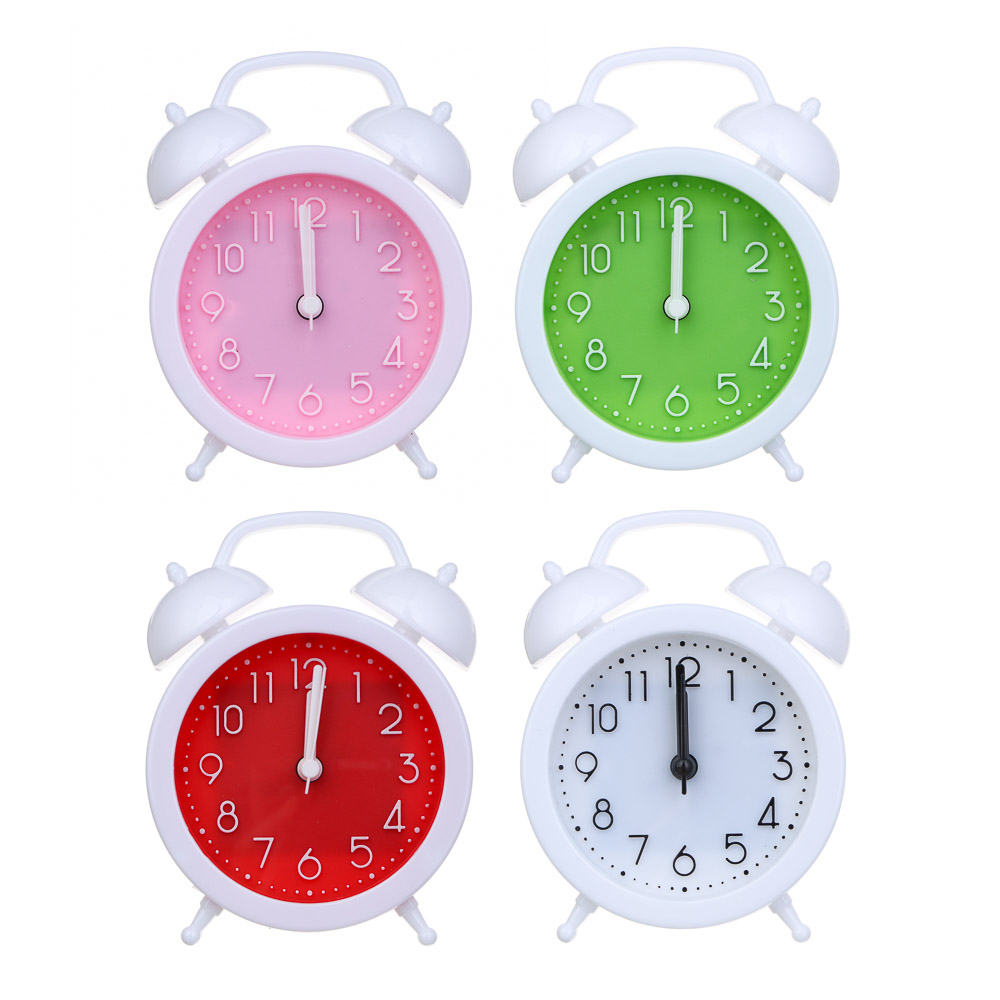 LADECOR CHRONO Будильник, 9,4x4,1x13,5 см, пластик, 1хАА, 4 дизайна, арт.№ 529-325