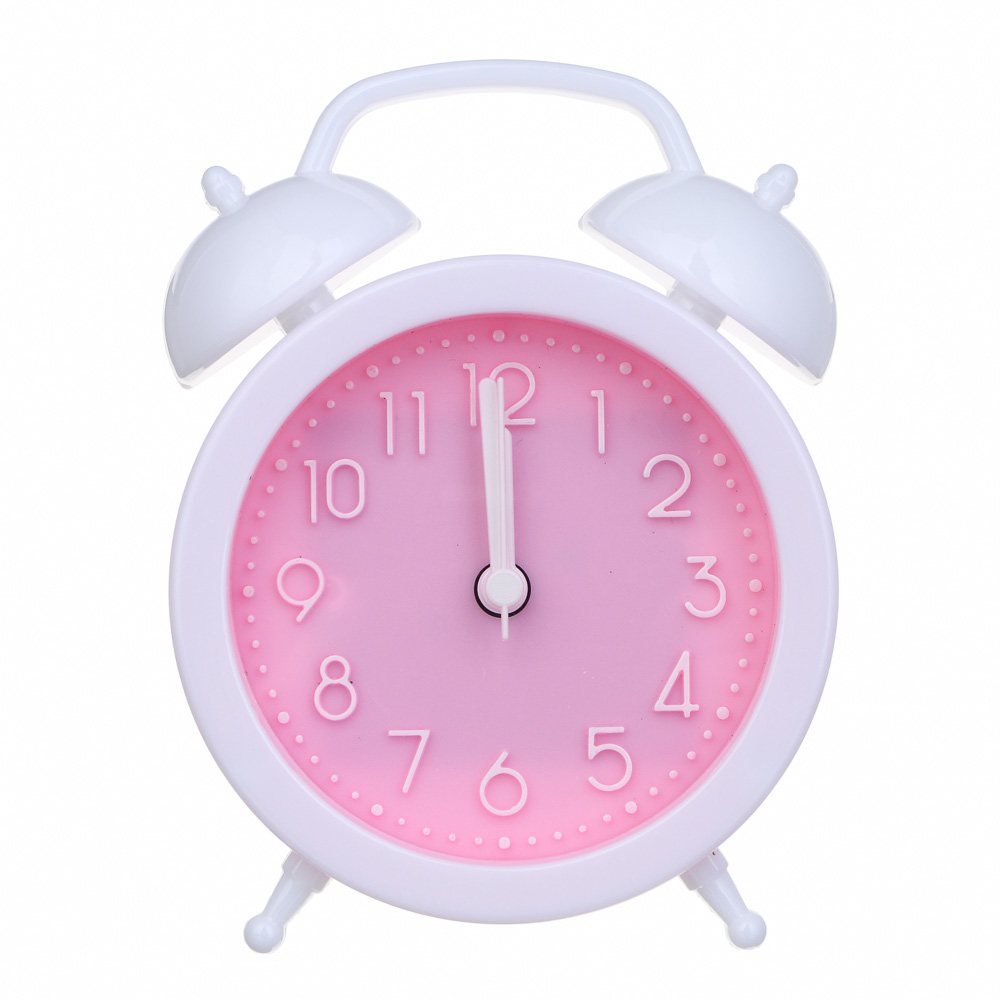 LADECOR CHRONO Будильник, 9,4x4,1x13,5 см, пластик, 1хАА, 4 дизайна, арт.№ 529-325