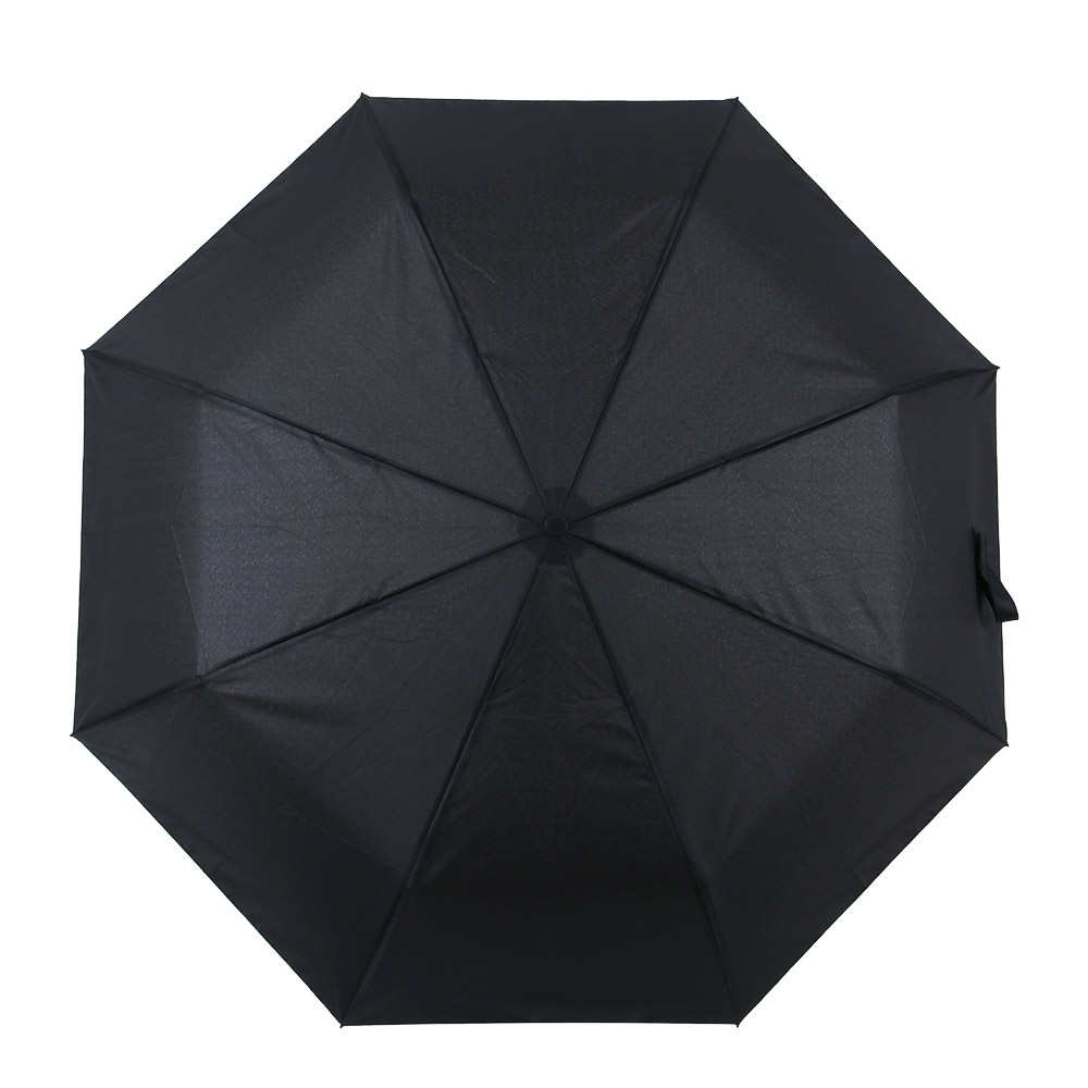 Зонт автомат, металл, пластик, эпонж, d96см, 8 спиц, черный, арт.№ 302-395