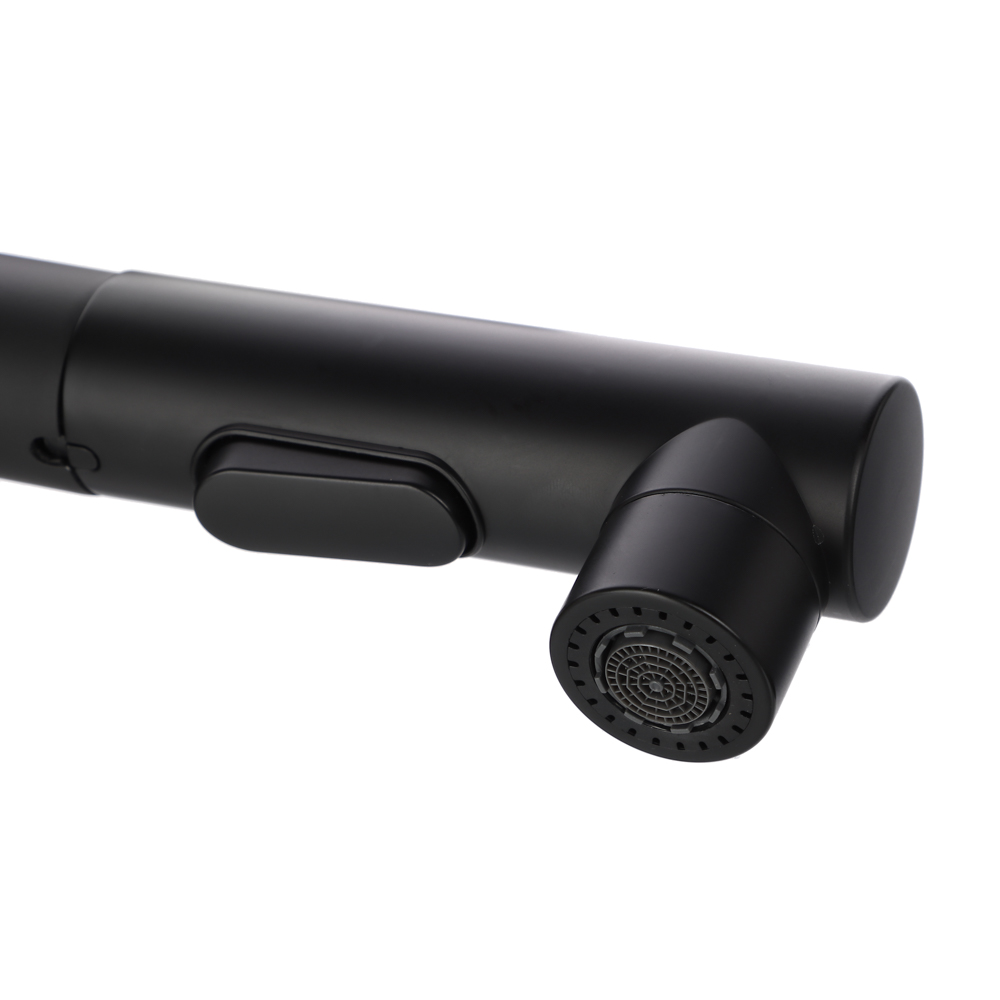 СоюзКран Смеситель для кухни, выдвижной излив, керам. картридж 40мм, черный, цинк, SK01-E132, арт.№ 567-017