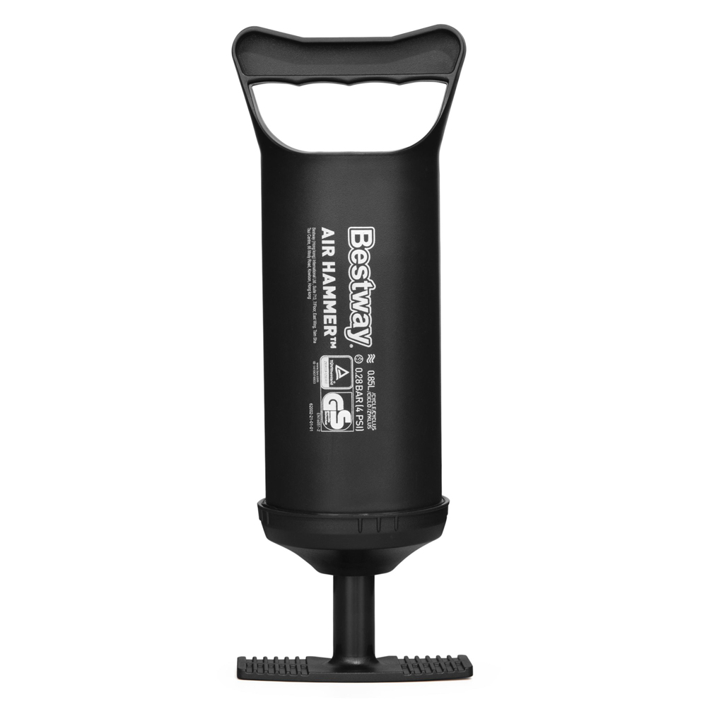 BESTWAY Ручной воздушный насос AIR HAMMER объемом 850мл, 30см, 3 насадки в комплекте, 62002, арт.№ 332-006