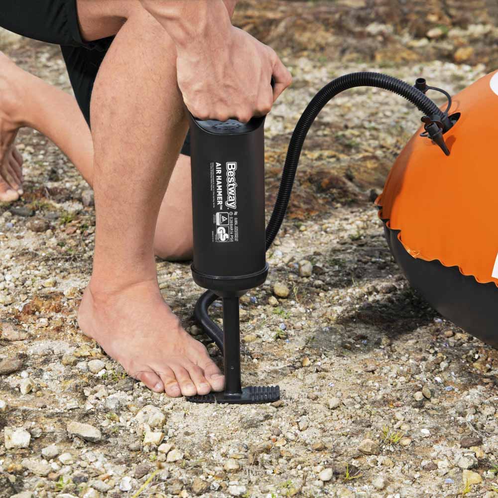 BESTWAY Ручной воздушный насос AIR HAMMER объемом 850мл, 30см, 3 насадки в комплекте, 62002, арт.№ 332-006