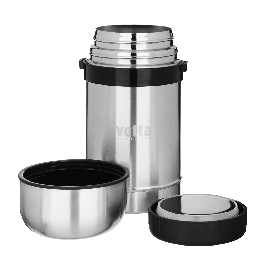 VETTA Термос металлический "Суповой" с широким горлом 0,75л серебристый, арт.№ 841-072