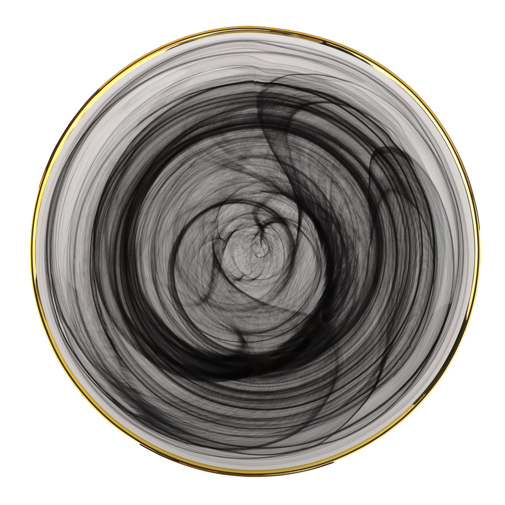 BY COLLECTION Black Line Тарелка подстановочная, 25,5х2см, стекло, арт.№ 820-848