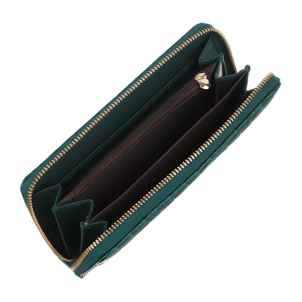 ЮL Кошелек женский на молнии с отд. для карт, купюр, монет, ПУ, 19,5х10,5см, 4 цвета, КЖ23-11, арт.№ 303-963