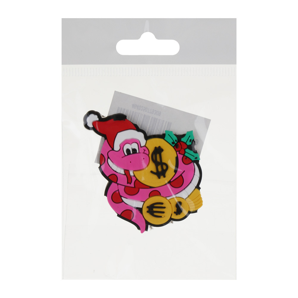 СНОУ БУМ Магнит Символ Года, ПВХ, 6х0,5х5 см, 12 дизайнов, арт.№ 705-009