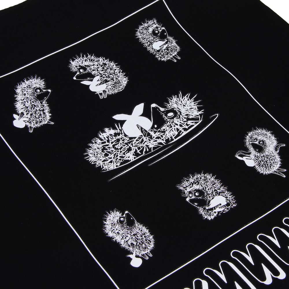 Ежик в Тумане Сумка-шоппер, 38x42 см, внутренний карман, ручки 58 см, черный полиэстер под ткань, арт.№ 805-035