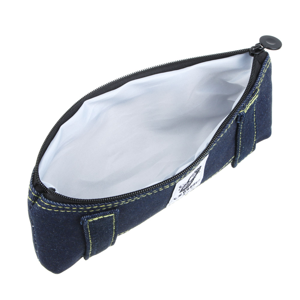 Ежик в Тумане Косметичка треугольная, 21х9,5х3см, 1 отд. на молнии, джинсовая ткань, нашивка, 3 цв., арт.№ 805-037