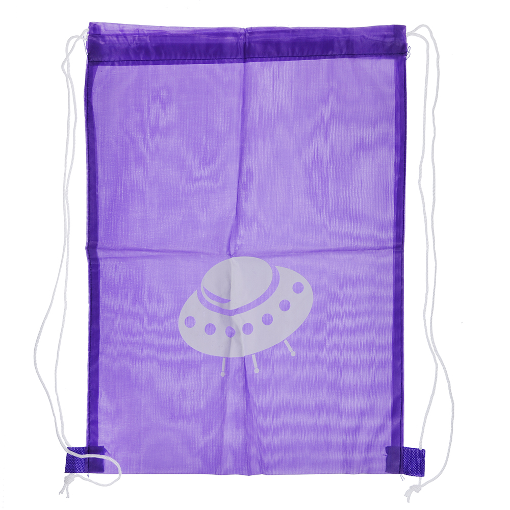 Мешок для сменной обуви на завязках 34,8x41,5 см, однотонный с рисунком, 5 цветов, полиэстер, арт.№ 583-194