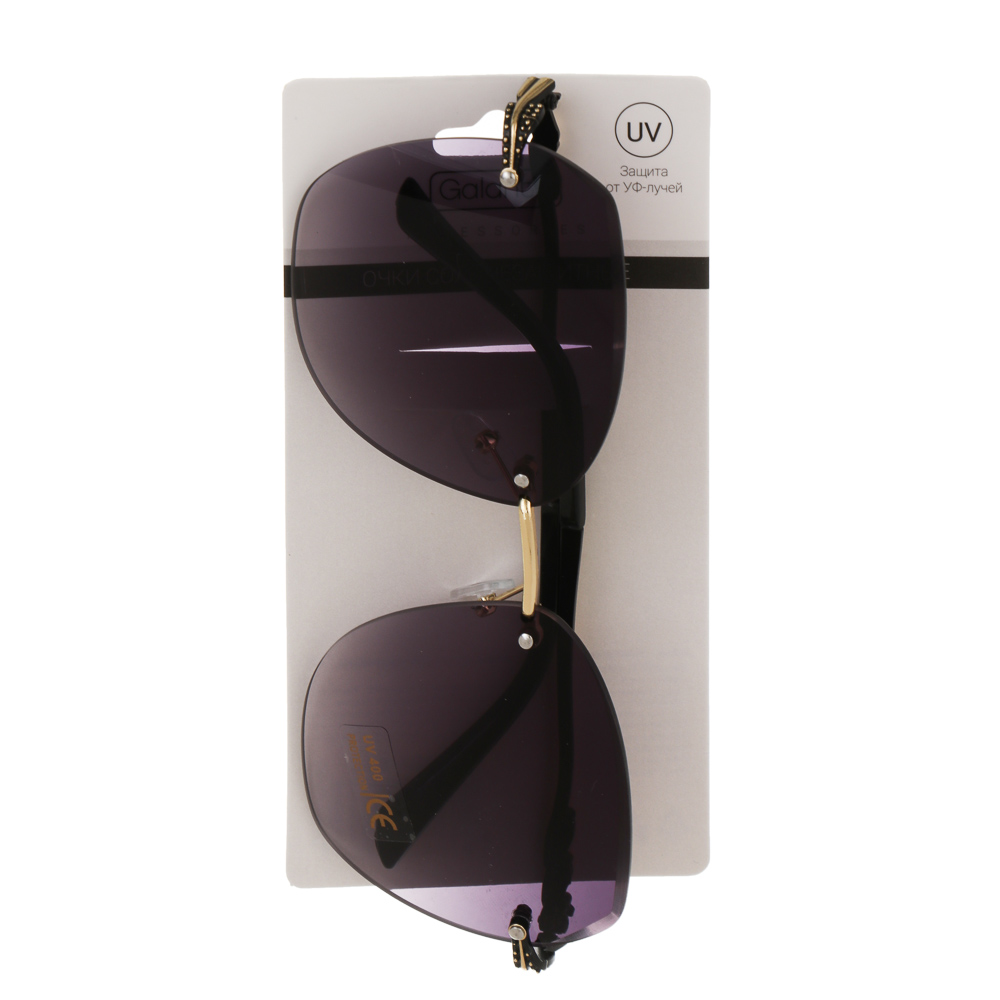 Очки солнцезащитные, тм GALANTE, с защитой от UV излучений, пластик, металл, #9, арт.№ 304-526