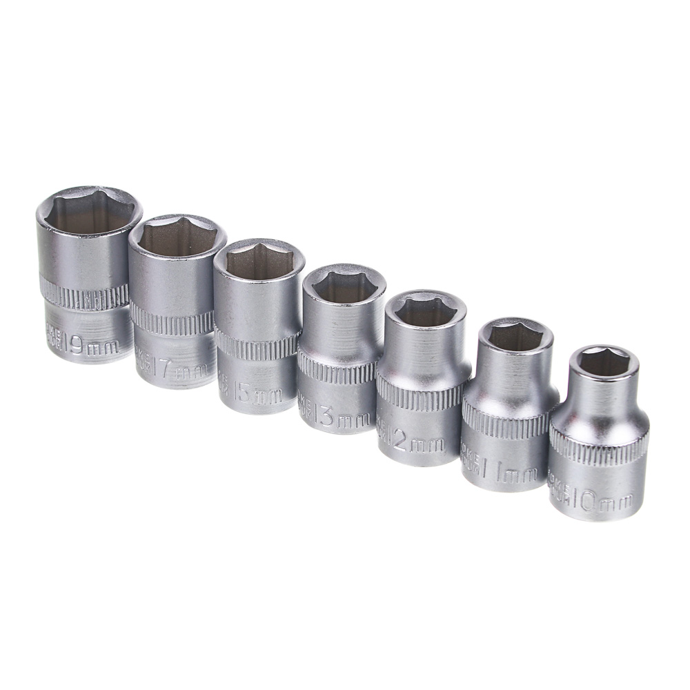 РОКОТ Набор торцевых головок "6 гранные" (7шт) 1/2" 10-11-12-13-15-17-19 мм, арт.№ 736-181