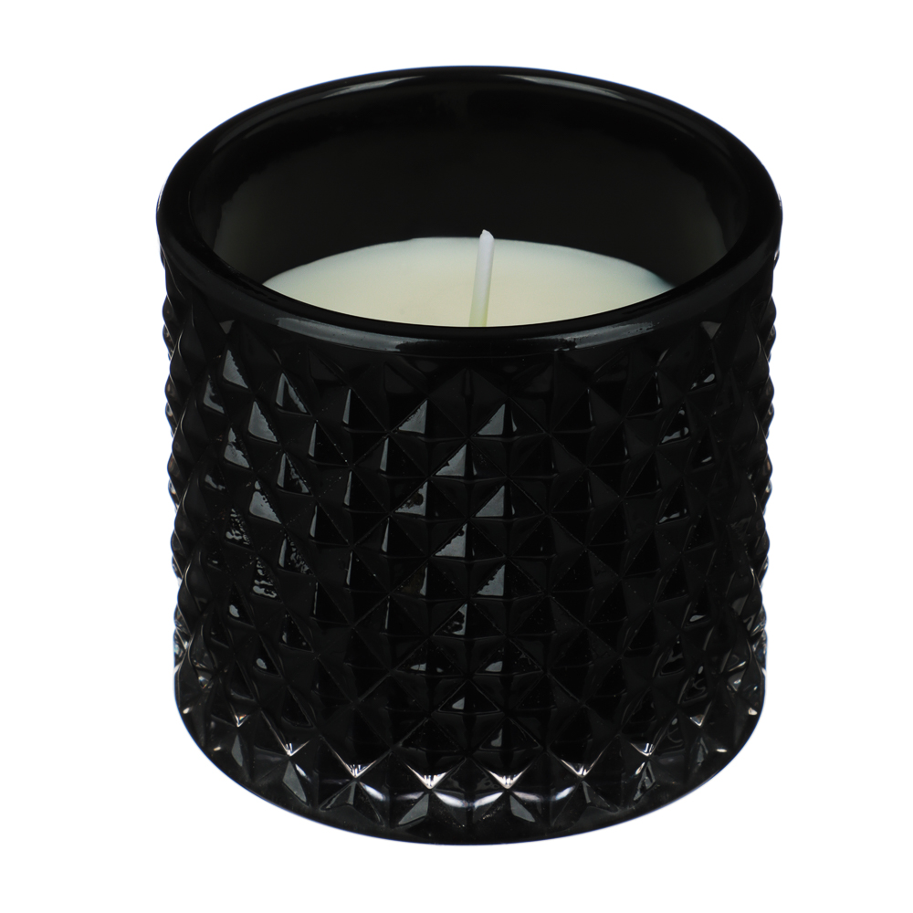 NEW GALAXY Свеча ароматизированная Blaсk&White 160гр. wood sage, white flower, bluebell, pear, арт.№ 778-166