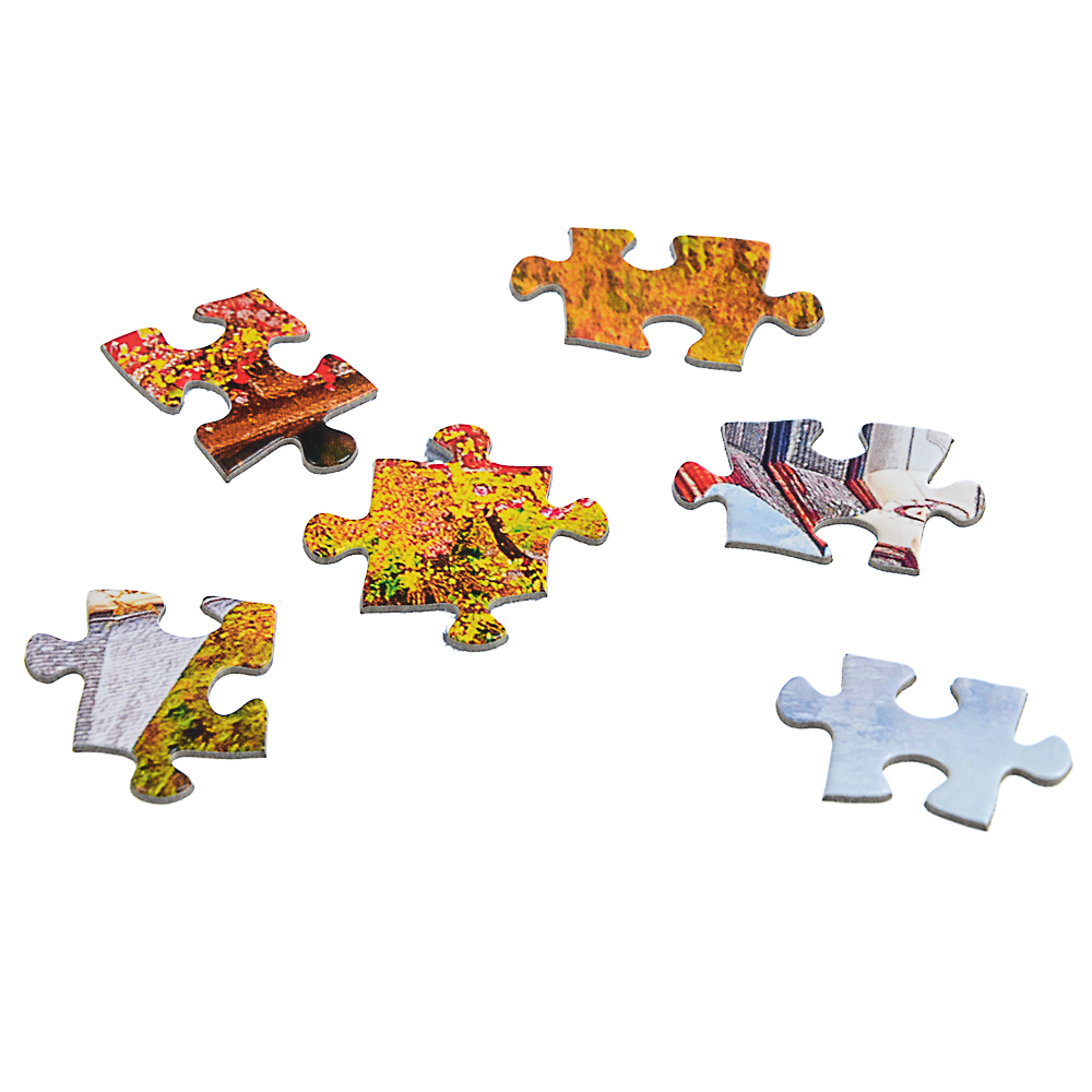 РЫЖИЙ КОТ Пазлы TOPpuzzle, 1000 деталей, картон, 19х15x6,7см, 8-12 дизайнов, арт.№ 898-017