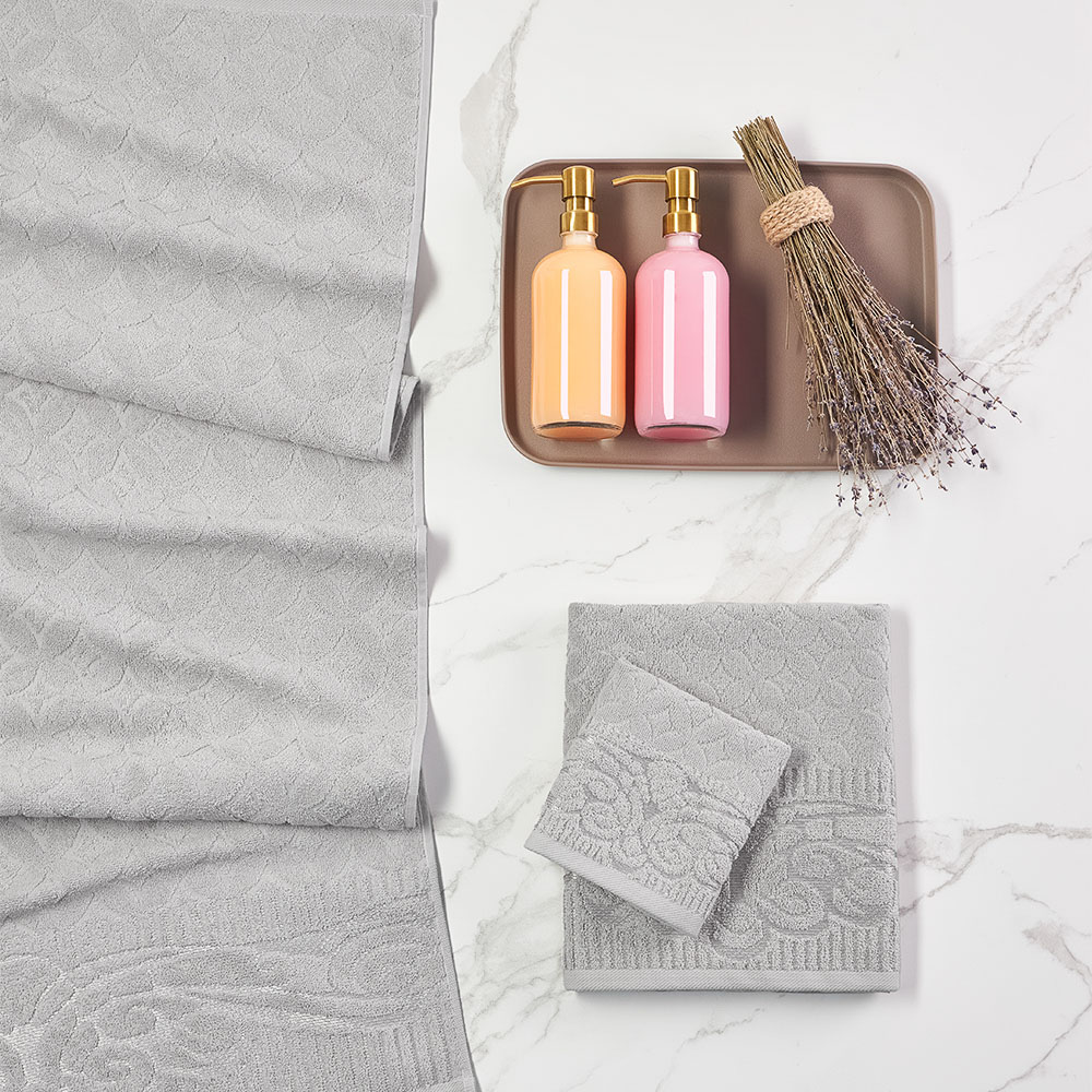 PROVANCE Фрэя Полотенце махровое, 100% хлопок, 50х90см, 465гр/м, серый, арт.№ 484-156