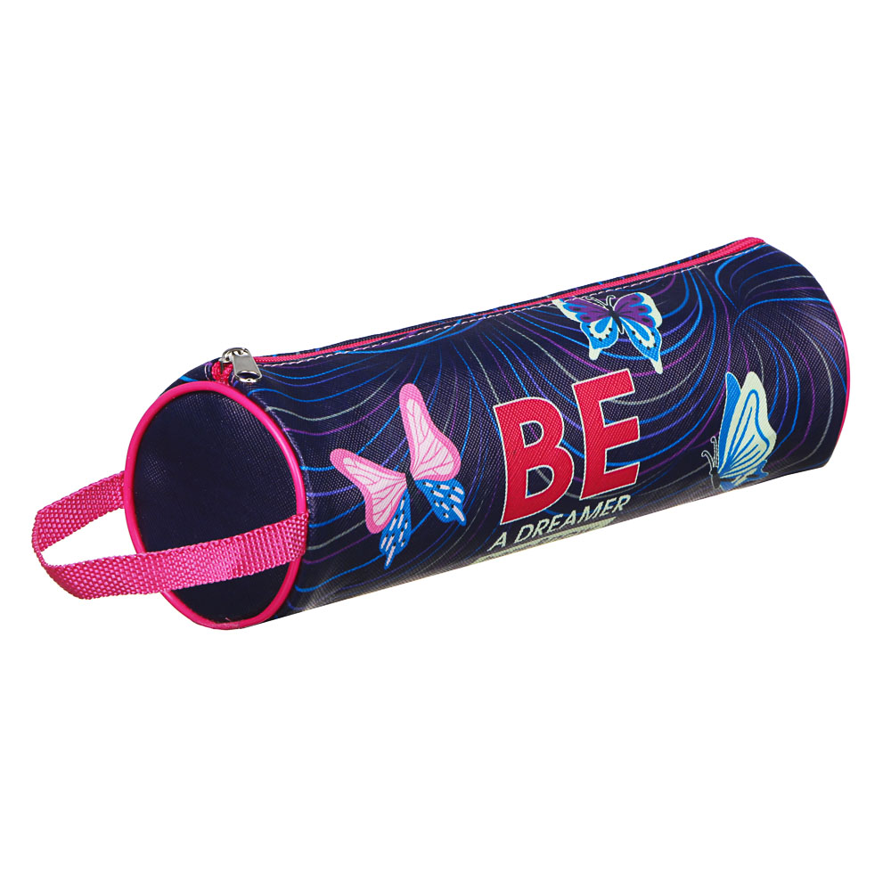 Вандер Флайт Пенал, мягкий круглый, 21х7х7см, ПВХ 0,8мм, с ручкой, с антисминаемым вкладышем, арт.№ 238-250